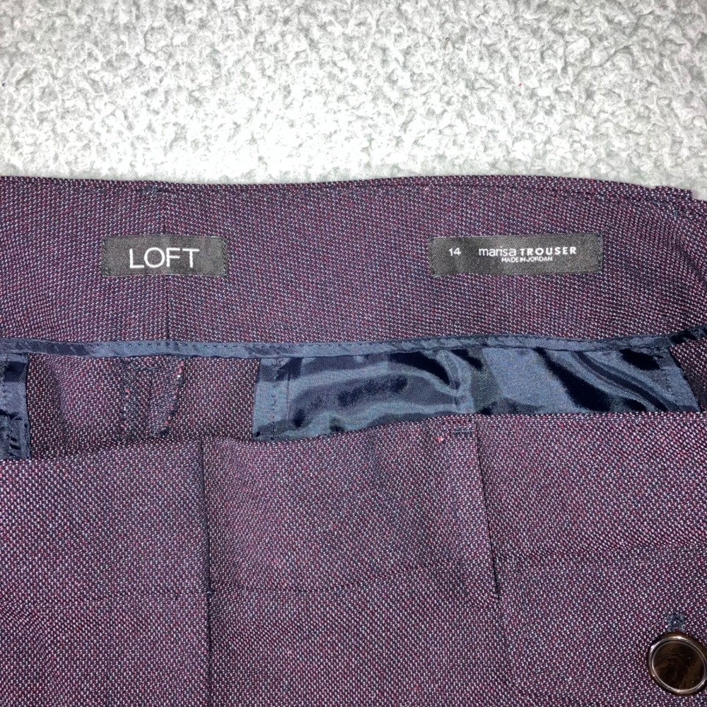 Loft Purple Dress Pants for Women - Picture 3 of 10